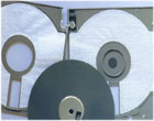 Flopy disk center plates
