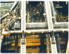 Chaine wear strips in the lumber transportation system